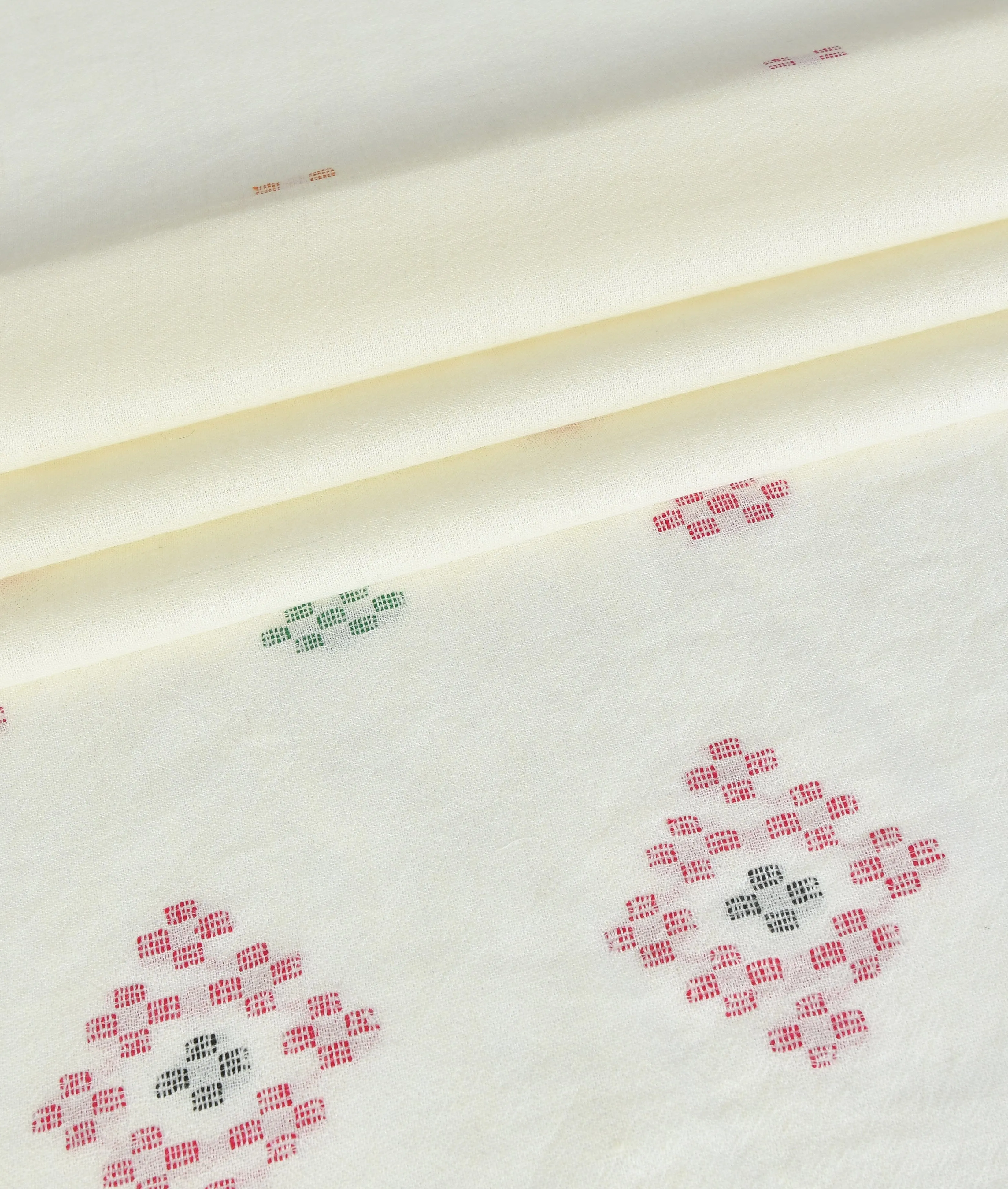 KHAS STORES - Khaddi Embroidered Shawl-8 Off White