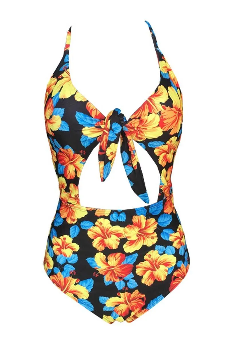 Knot One-piece Swimwear( 2 colors)