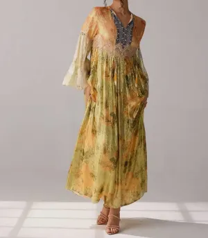 Krisha Gold Metallic Dress