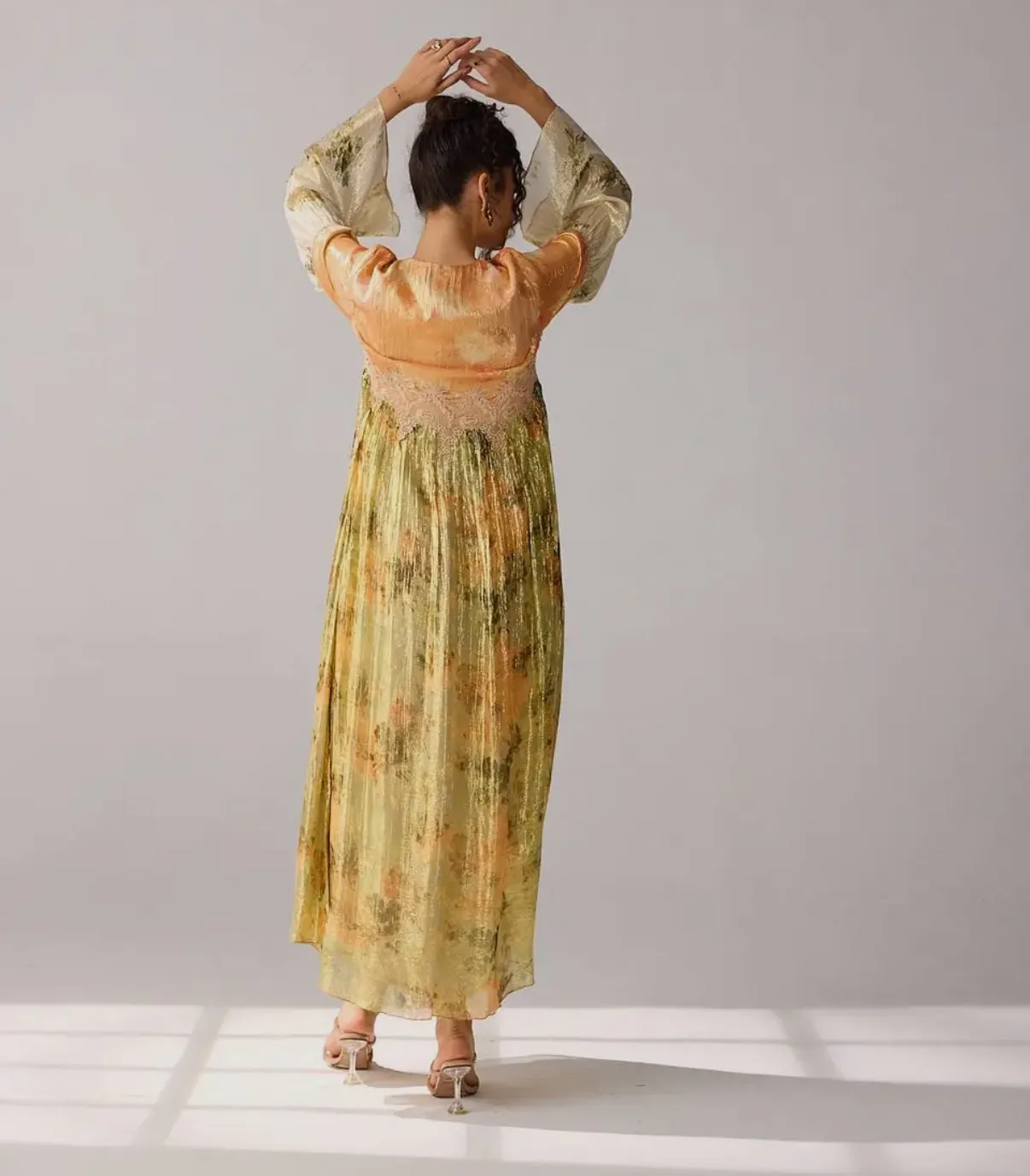 Krisha Gold Metallic Dress