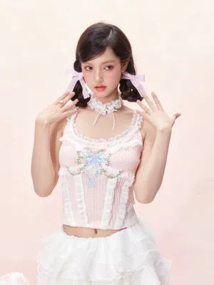 Lace Garland Ribbon Top