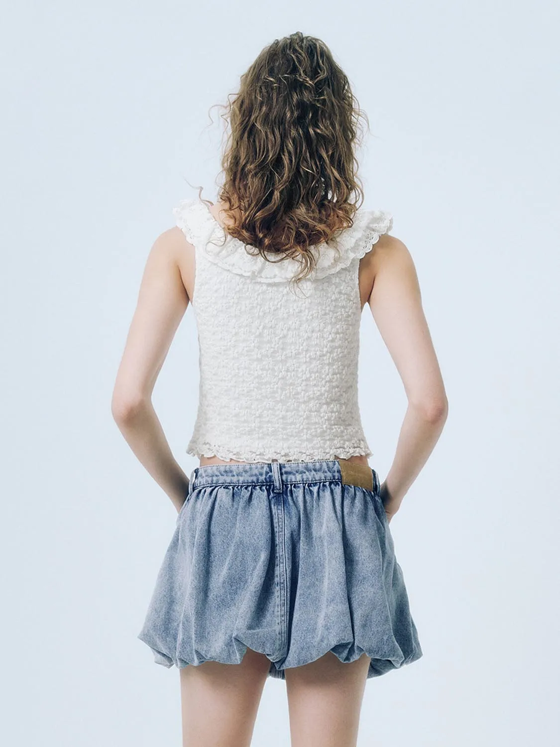 Lace Sleeveless Blouses