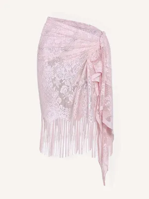 Lace Tassel Women’s Beach Cover-Up Skirt
