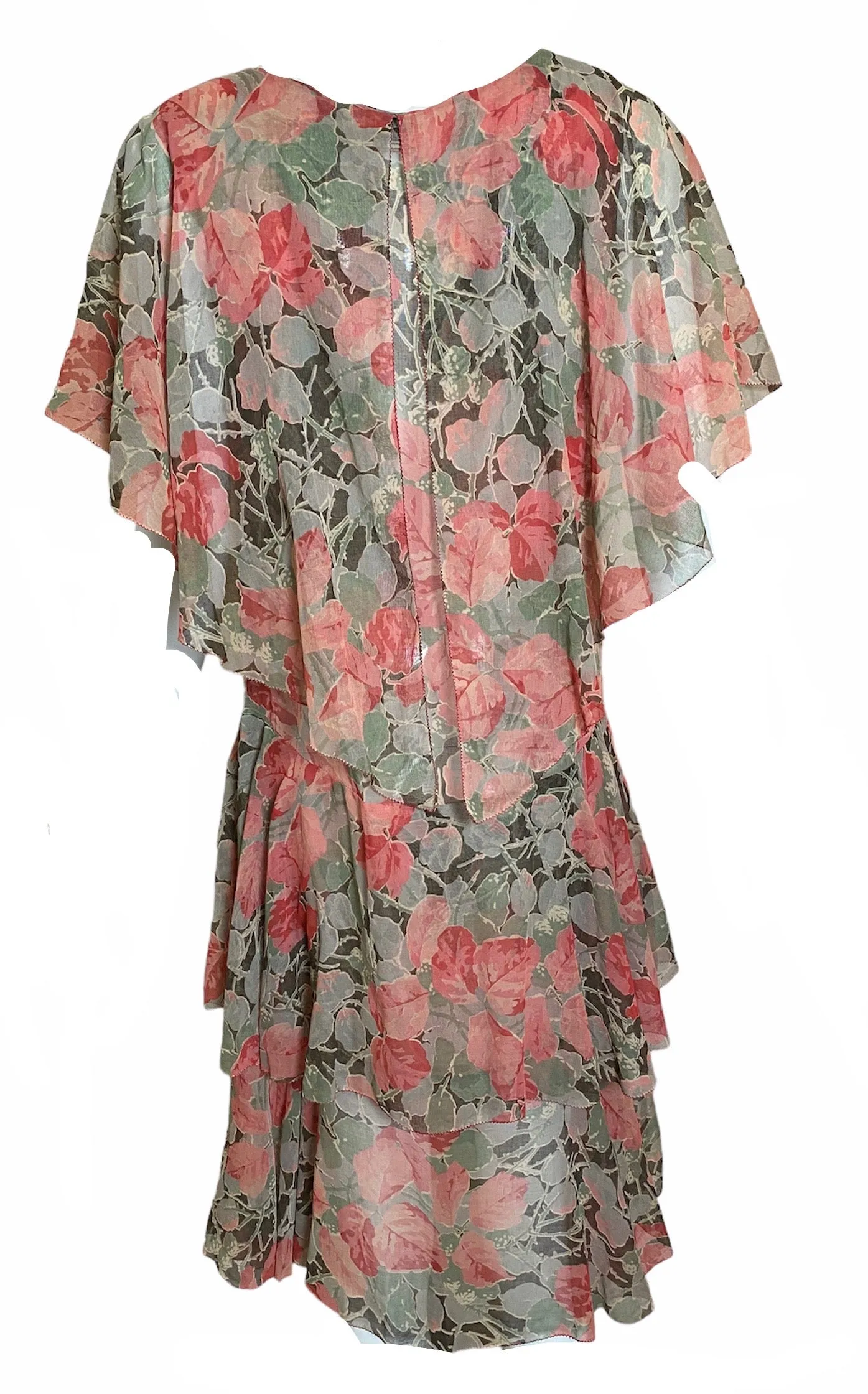 Lady Letty 20s Summer Cotton Voile Floral Dress