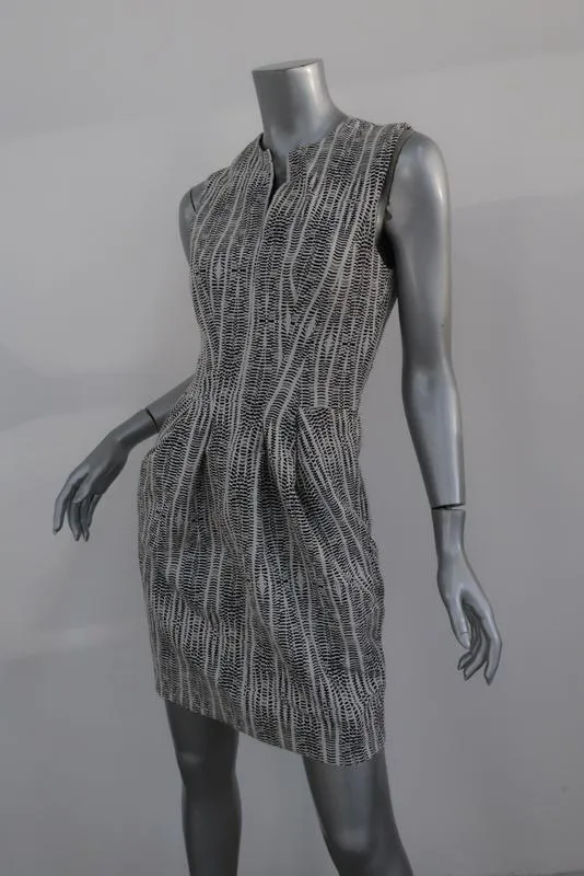 L'Agence Black And White Sleeveless Dress Sz 6
