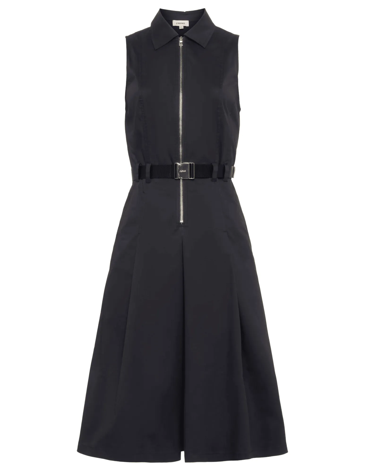 L'Agence Kylo Poplin Belted Shirt Dress