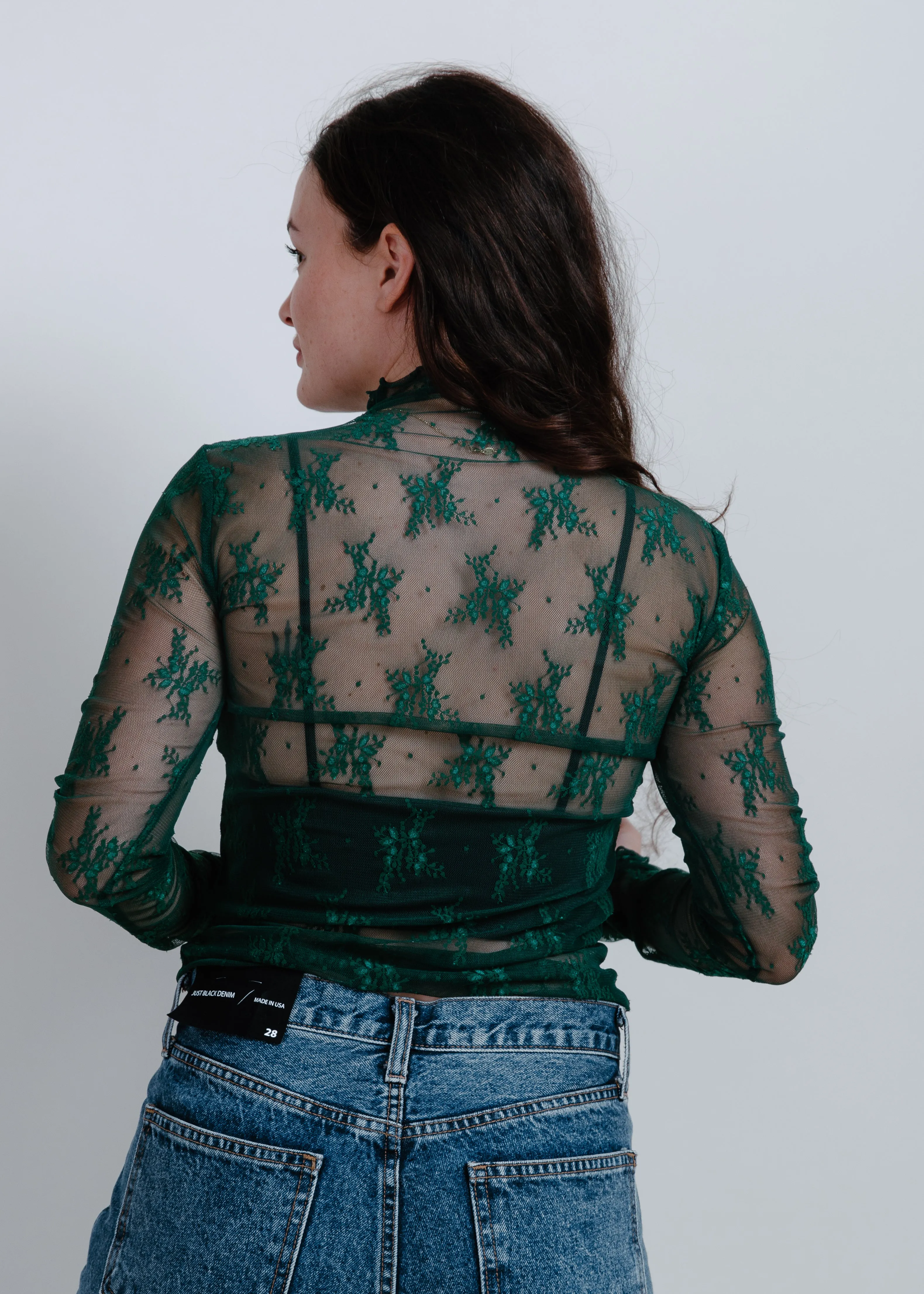 Liana Lace Top - Green