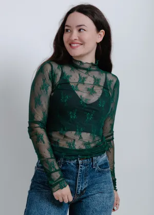 Liana Lace Top - Green