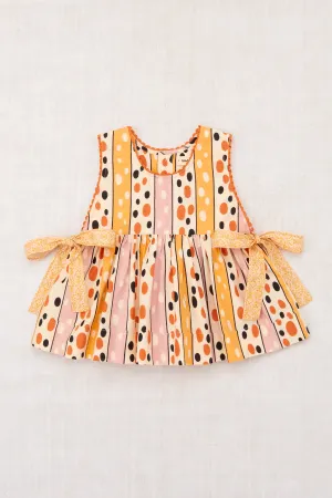 Lottie Top, Frangipani Polka-Stripe