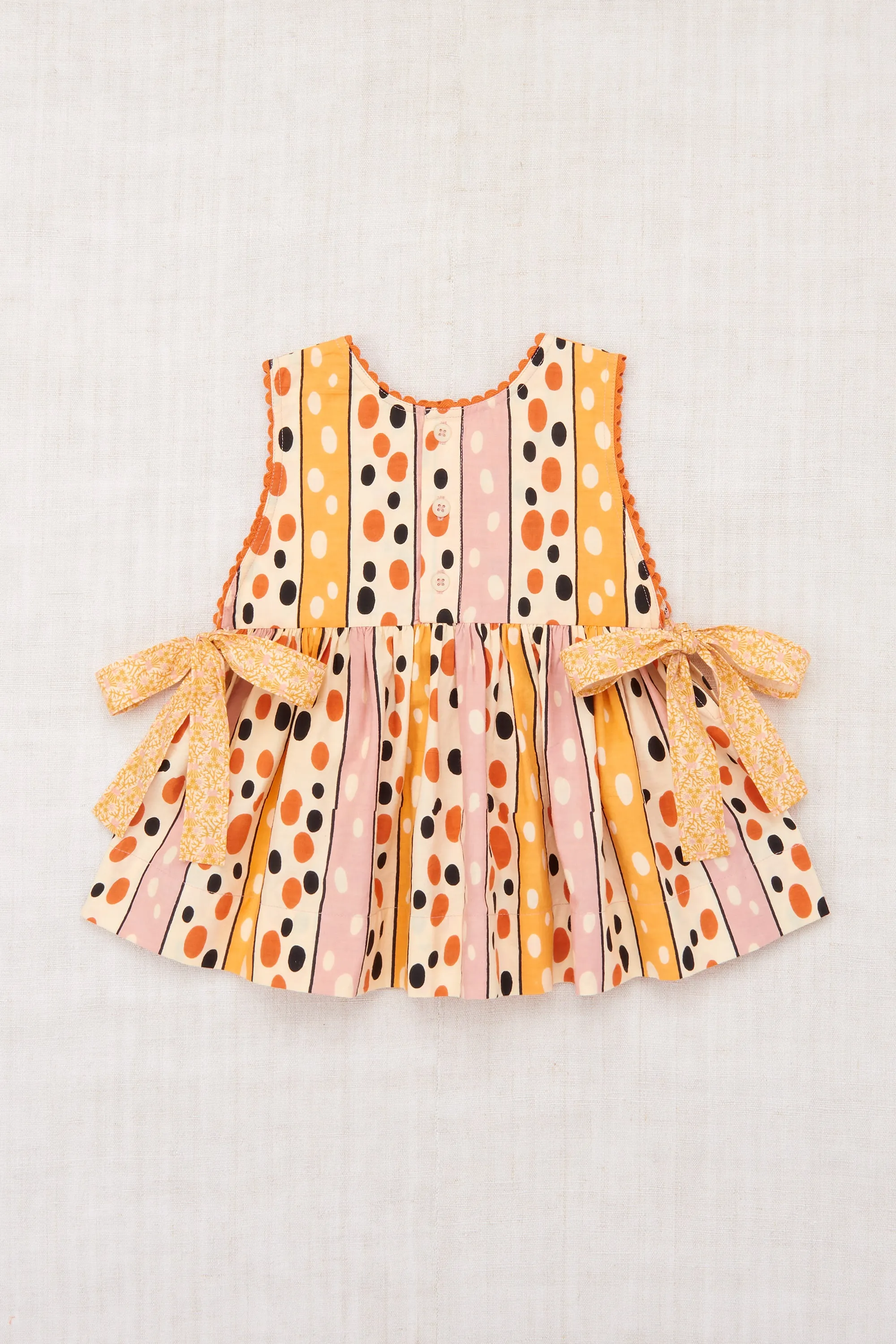 Lottie Top, Frangipani Polka-Stripe