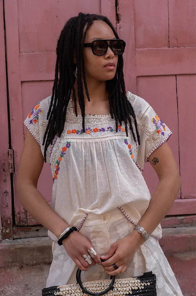 Louizon Woops Embroidered Blouse
