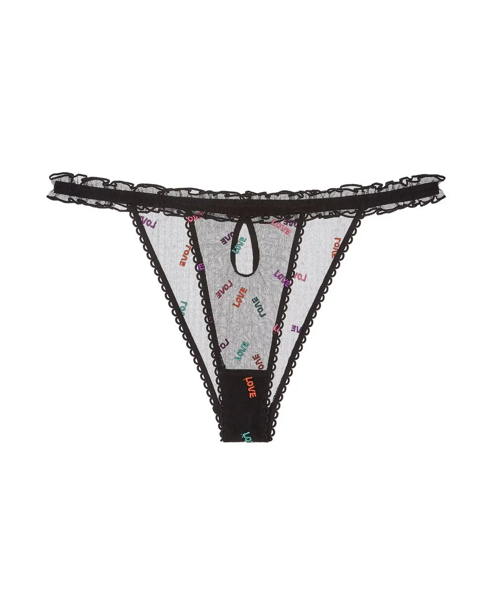 Love Triangle Brief with Frills