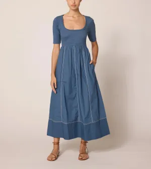 Luna Ankle Dress in Bluefin by Cleobella