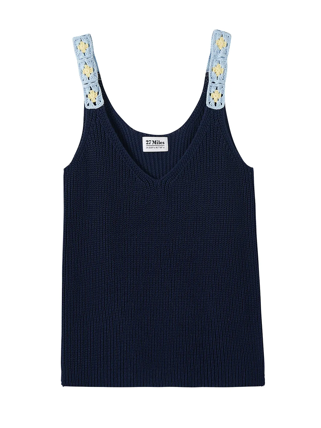 Maddi Women's Tank with Crochet Trim