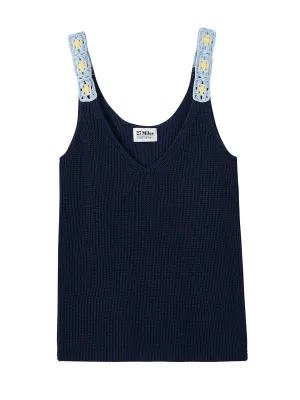 Maddi Women's Tank with Crochet Trim