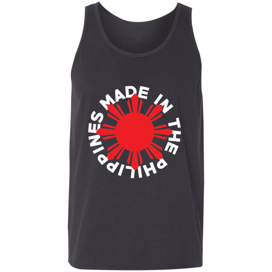Made in the Philippines Red Sun Unisex Cotton Tank Top