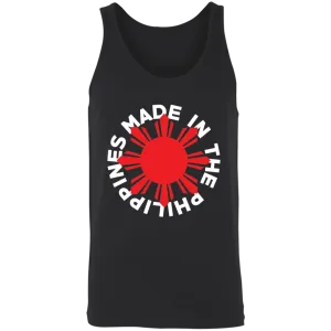 Made in the Philippines Red Sun Unisex Cotton Tank Top
