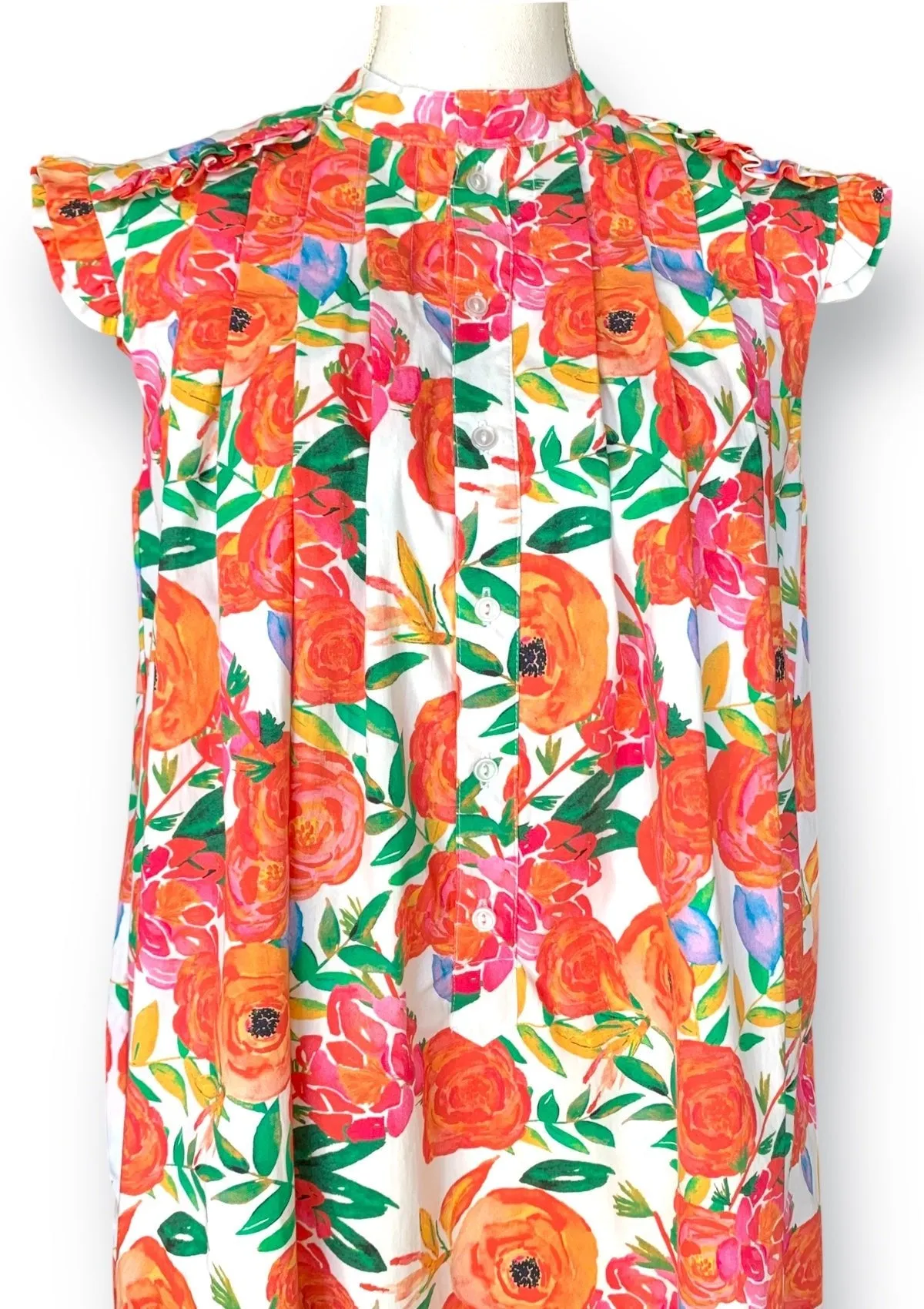 Maizy Dress | Orange Charity Floral