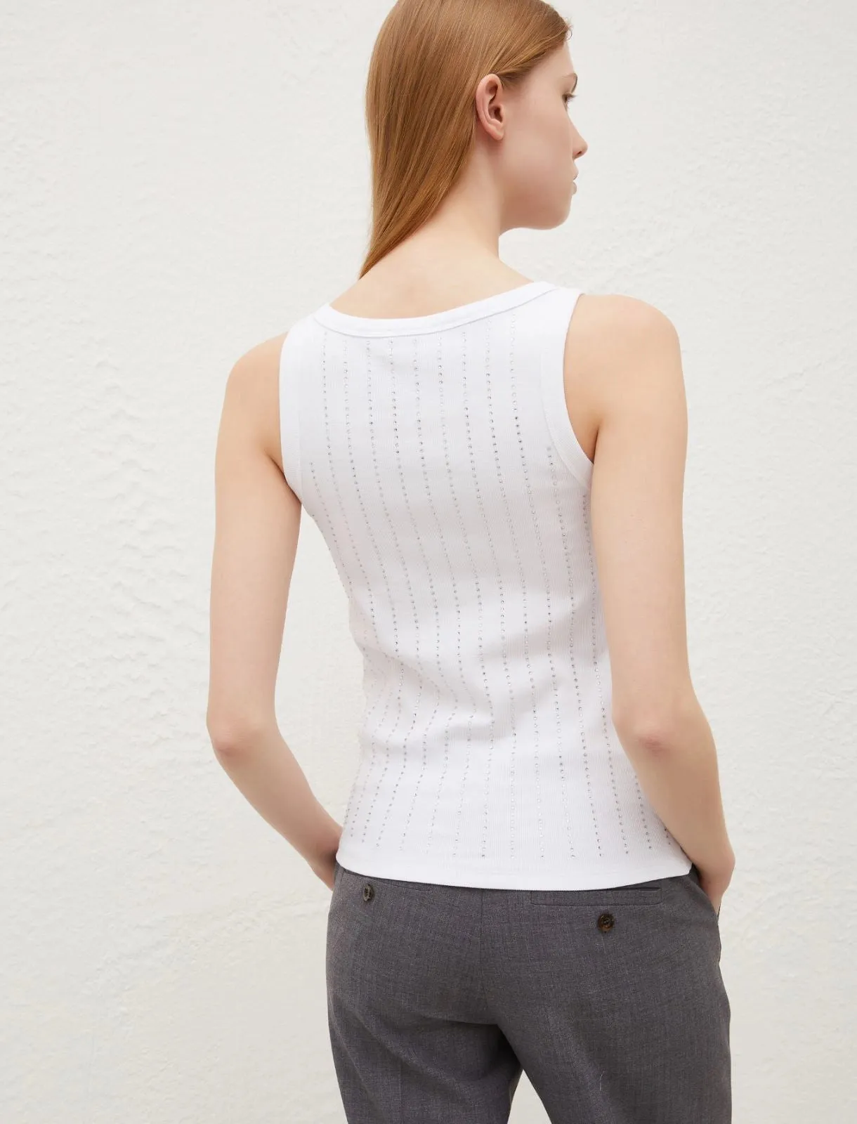 Marella Sonni Tank in Optical White