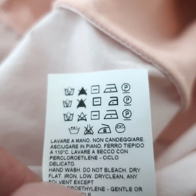 Marni Sleeveless V-Neck Top Light Pink Cotton Jersey & Poplin Size 38
