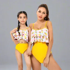 Matching Mother Child Ruffles Swimsuit