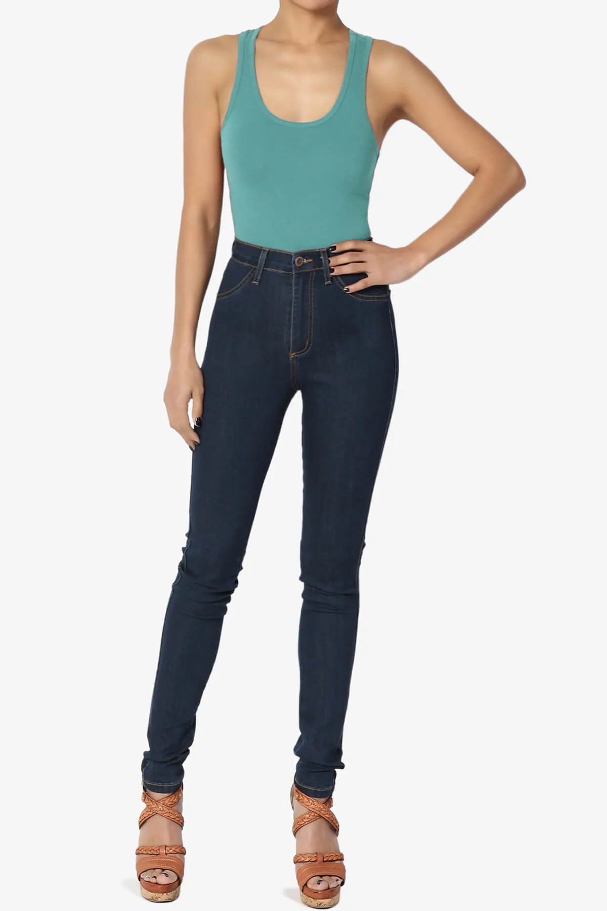 Maya Scoop Neck Tank Bodysuit