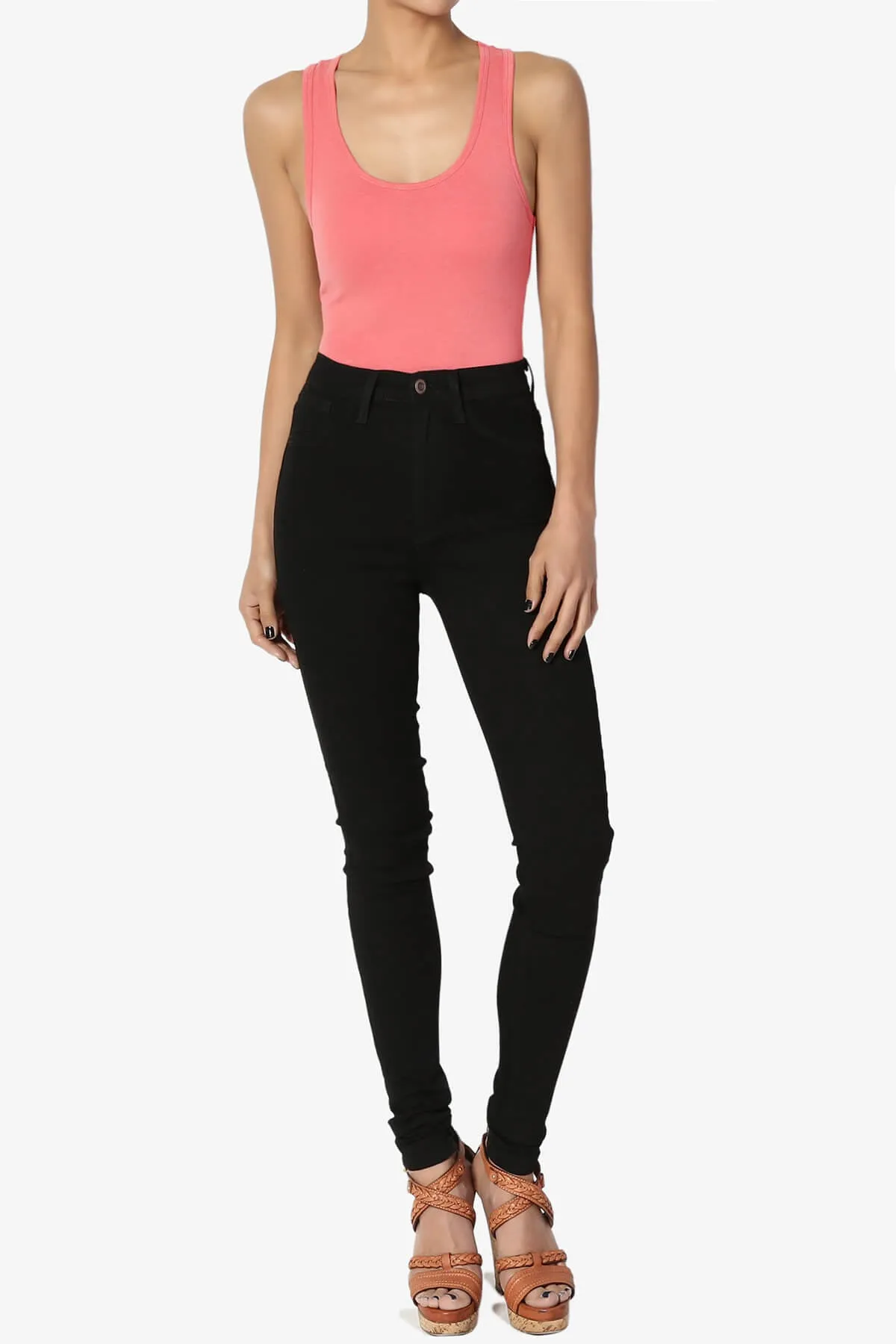 Maya Scoop Neck Tank Bodysuit