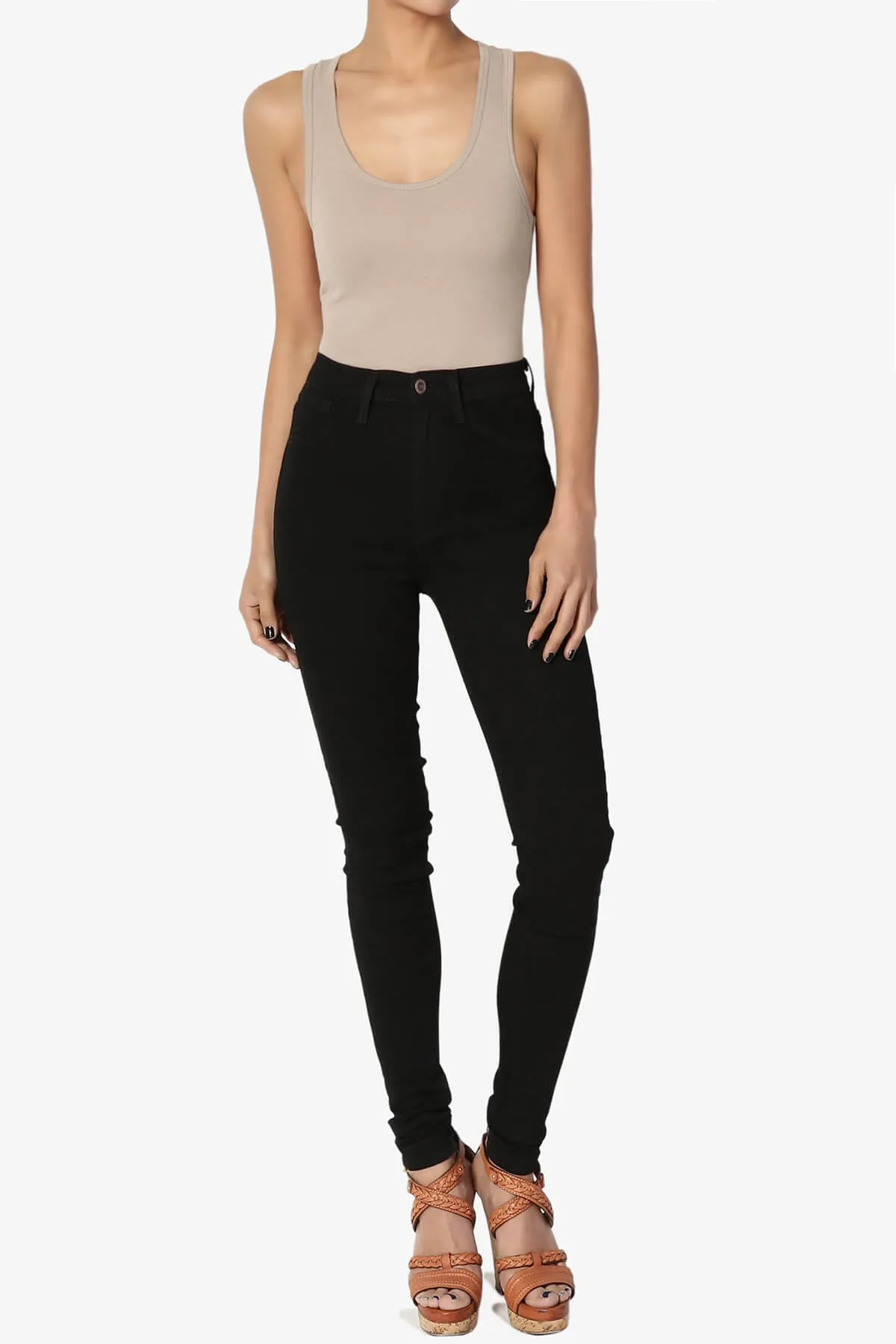 Maya Scoop Neck Tank Bodysuit