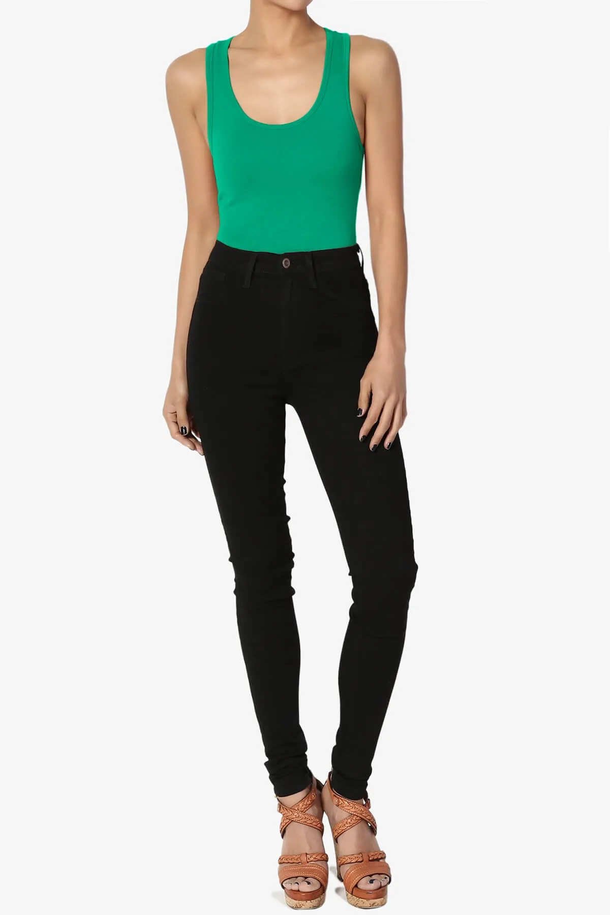 Maya Scoop Neck Tank Bodysuit