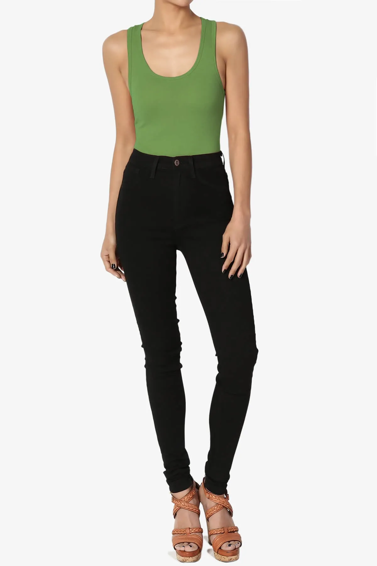 Maya Scoop Neck Tank Bodysuit