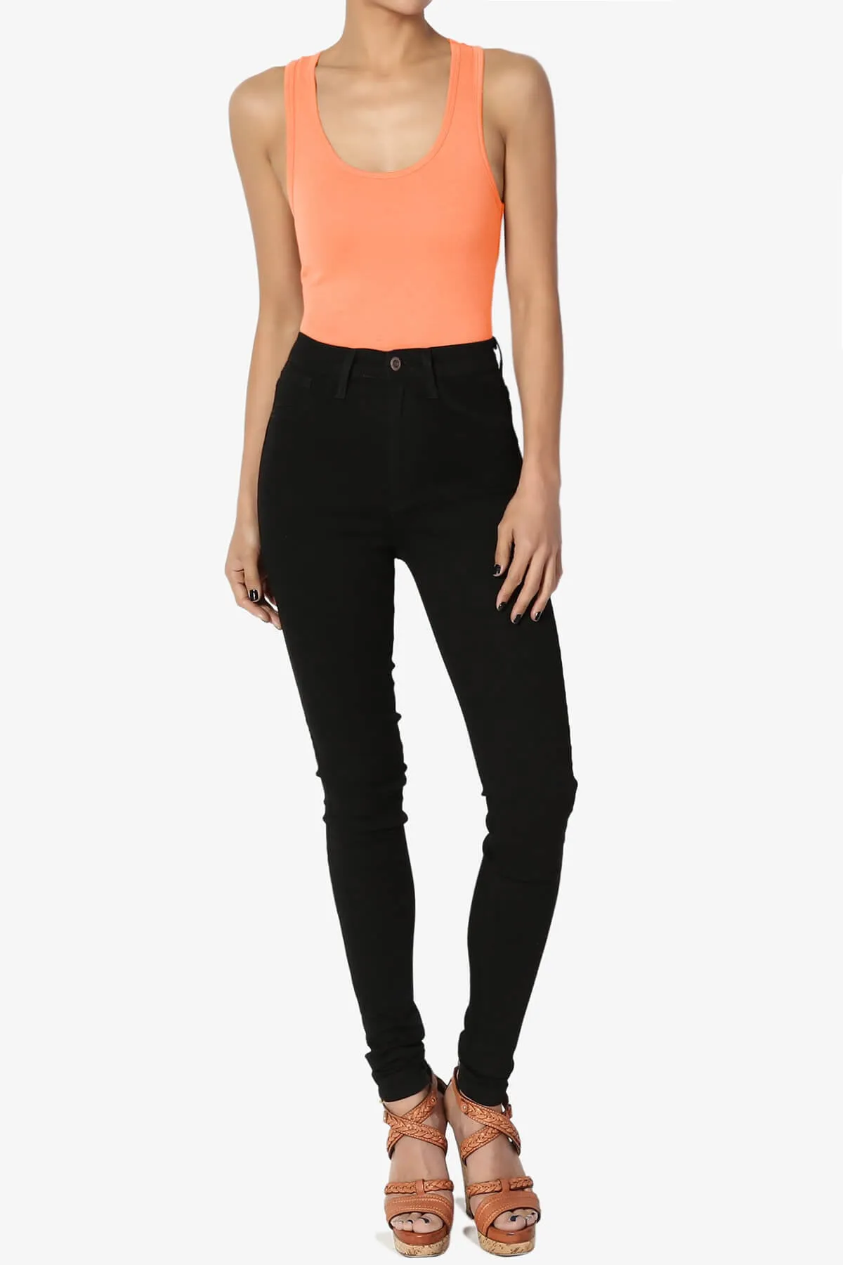 Maya Scoop Neck Tank Bodysuit