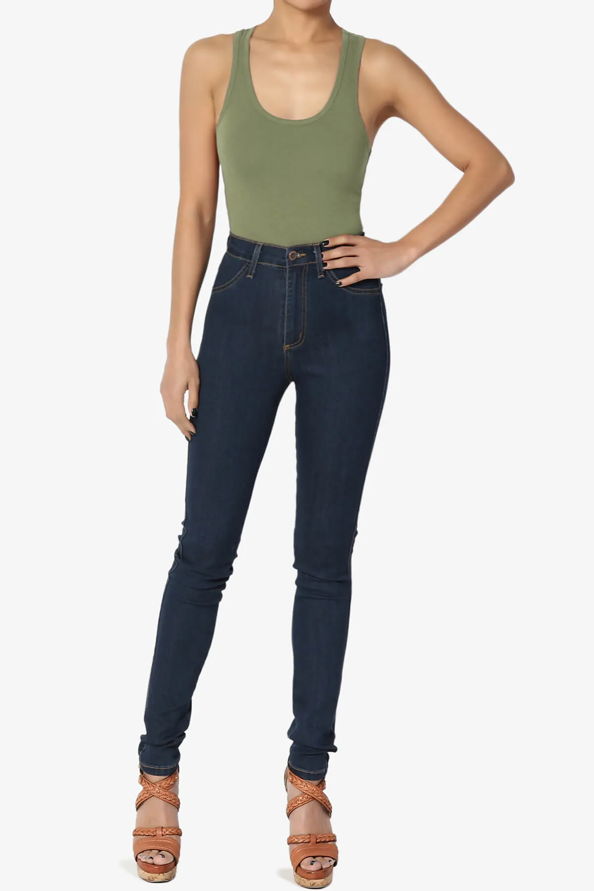 Maya Scoop Neck Tank Bodysuit