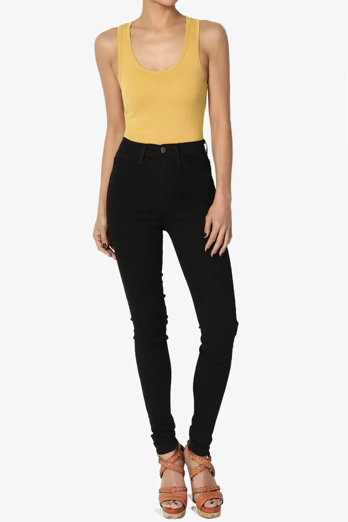Maya Scoop Neck Tank Bodysuit