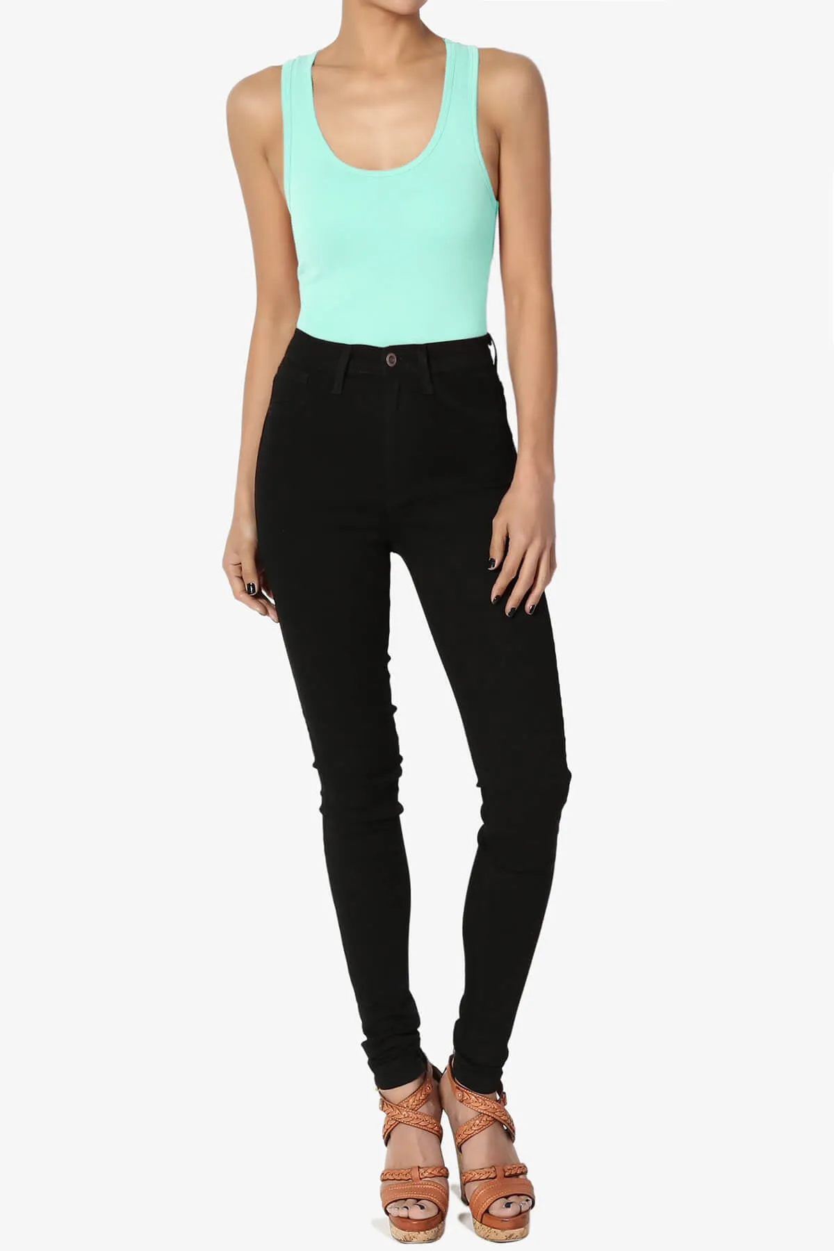 Maya Scoop Neck Tank Bodysuit