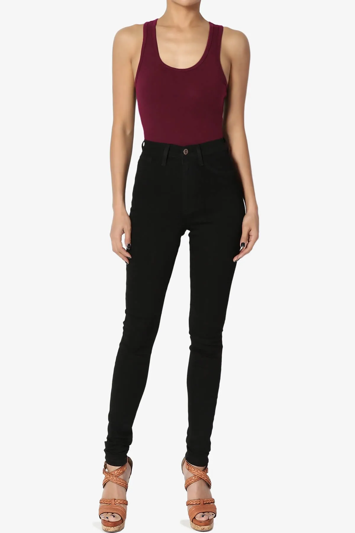 Maya Scoop Neck Tank Bodysuit