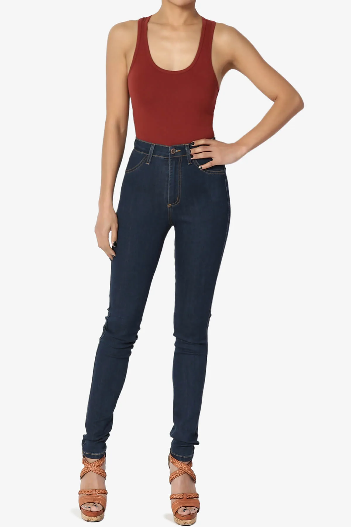 Maya Scoop Neck Tank Bodysuit