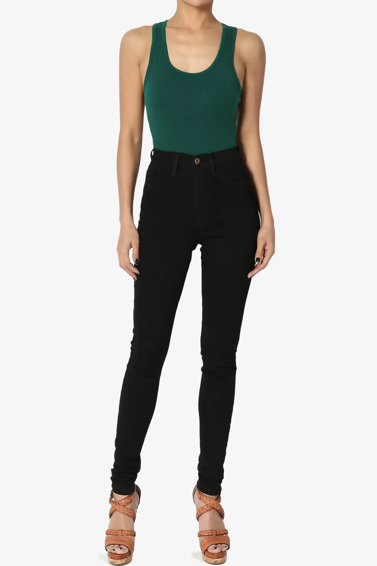 Maya Scoop Neck Tank Bodysuit