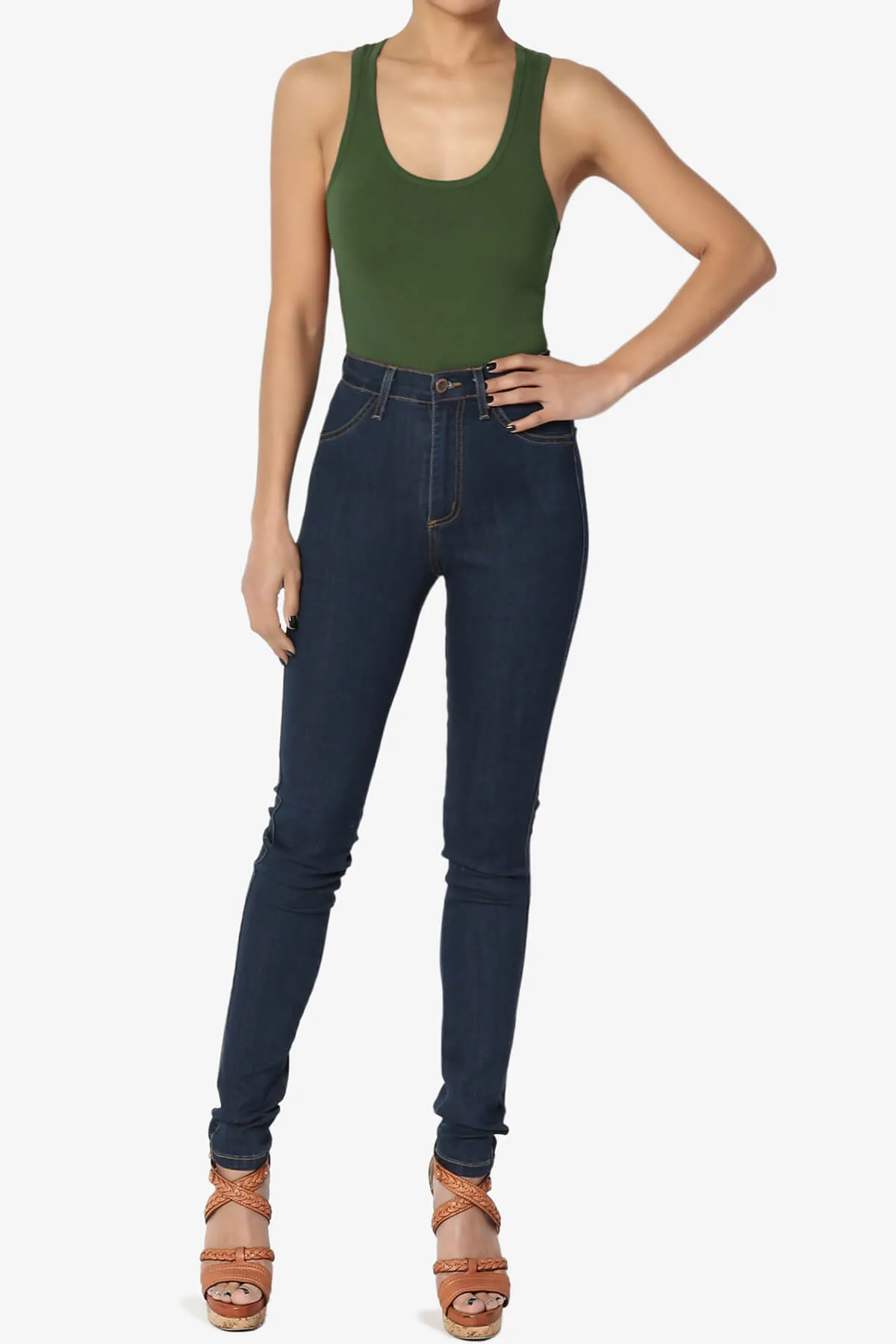 Maya Scoop Neck Tank Bodysuit
