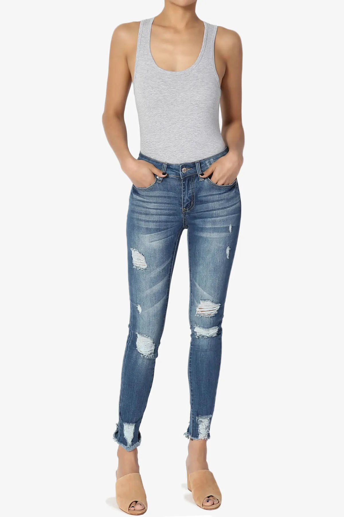 Maya Scoop Neck Tank Bodysuit