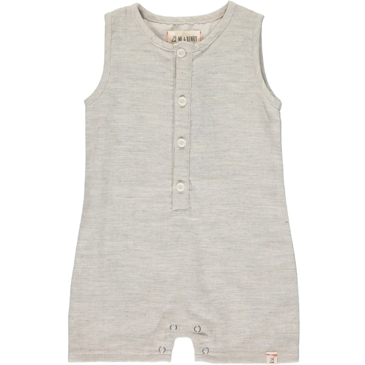 Me & Henry Pale Grey Sandy Playsuit