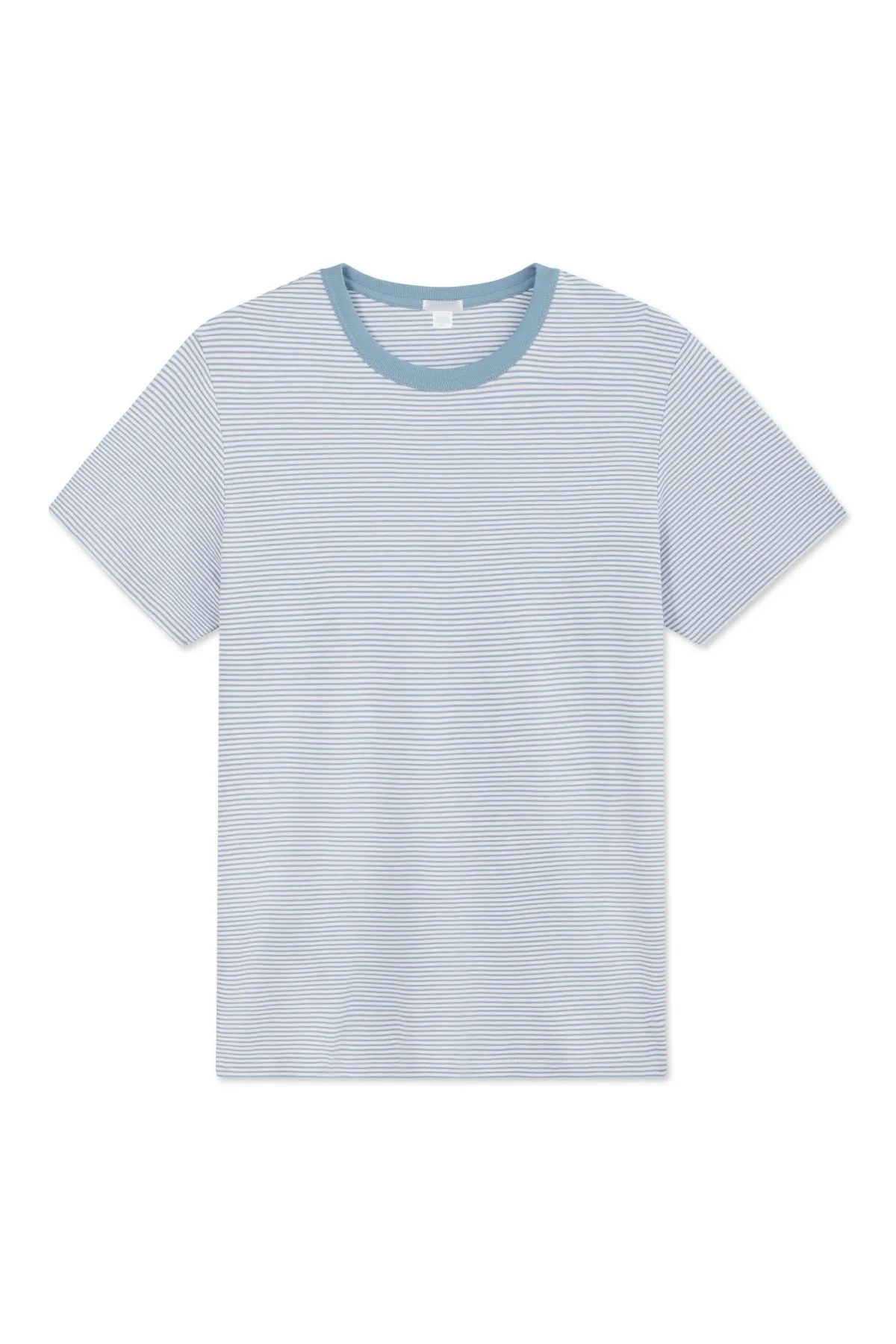 Men's Pima Crewneck Tee in Anchor Blue Bar Stripe