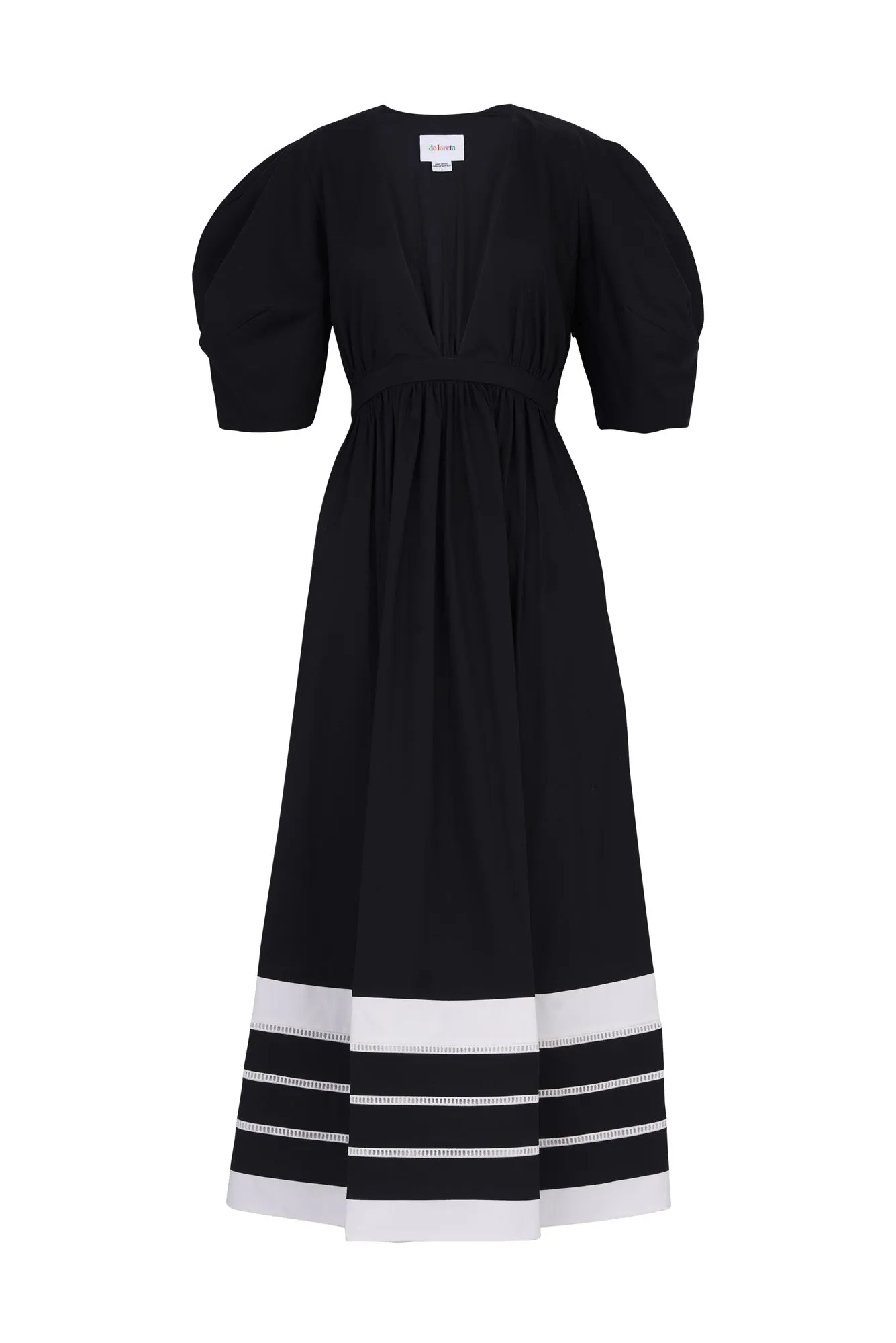 Miel Dress in Black / White