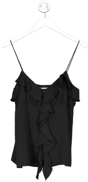 Milly Black Ruffle Camisole UK S