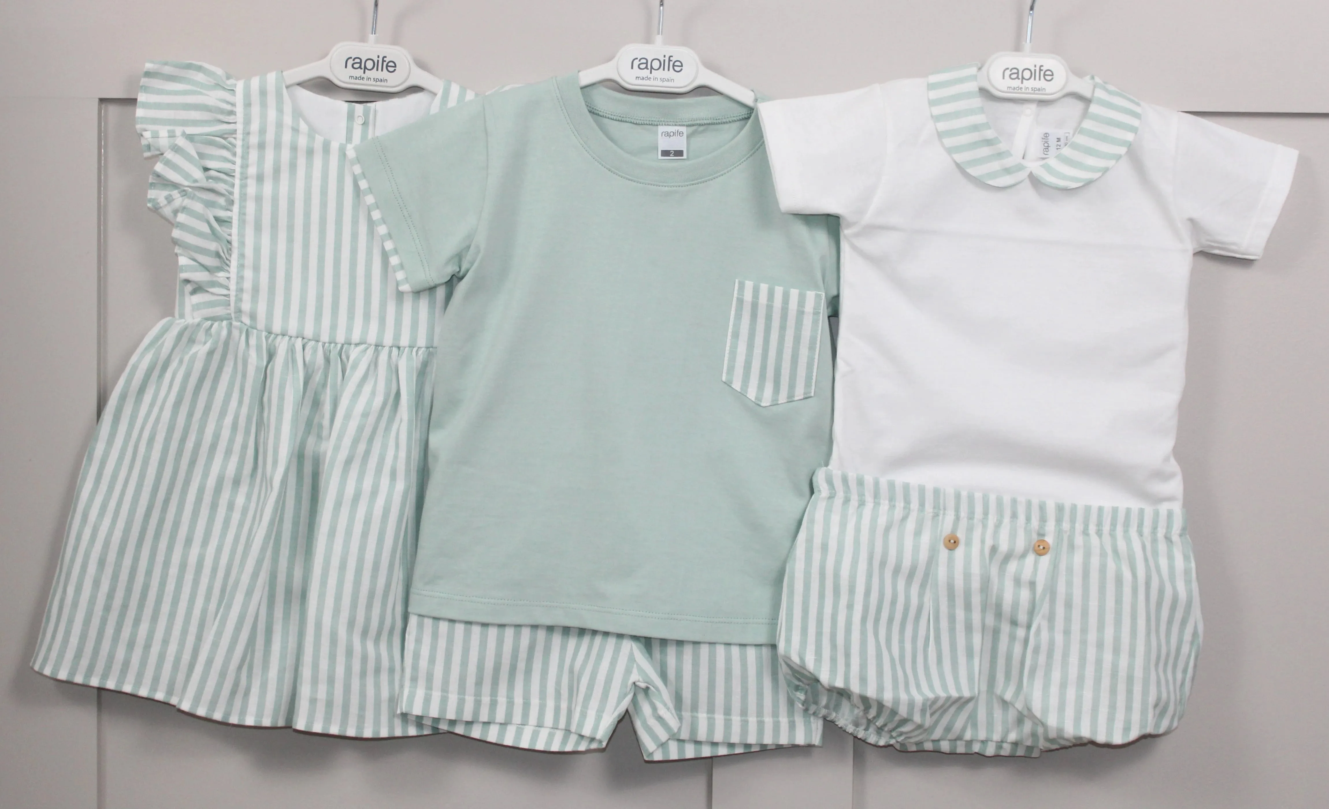 Mint Striped Sleeveless Dress
