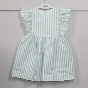 Mint Striped Sleeveless Dress