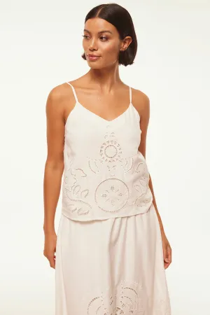 MISA - Marcela Top - White Eyelet