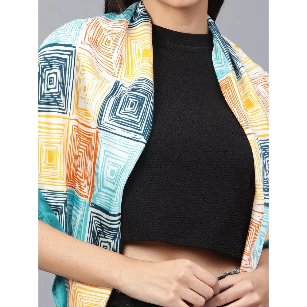 Modarta By Kamakshi Abstract Print Viscose Scarf for Women