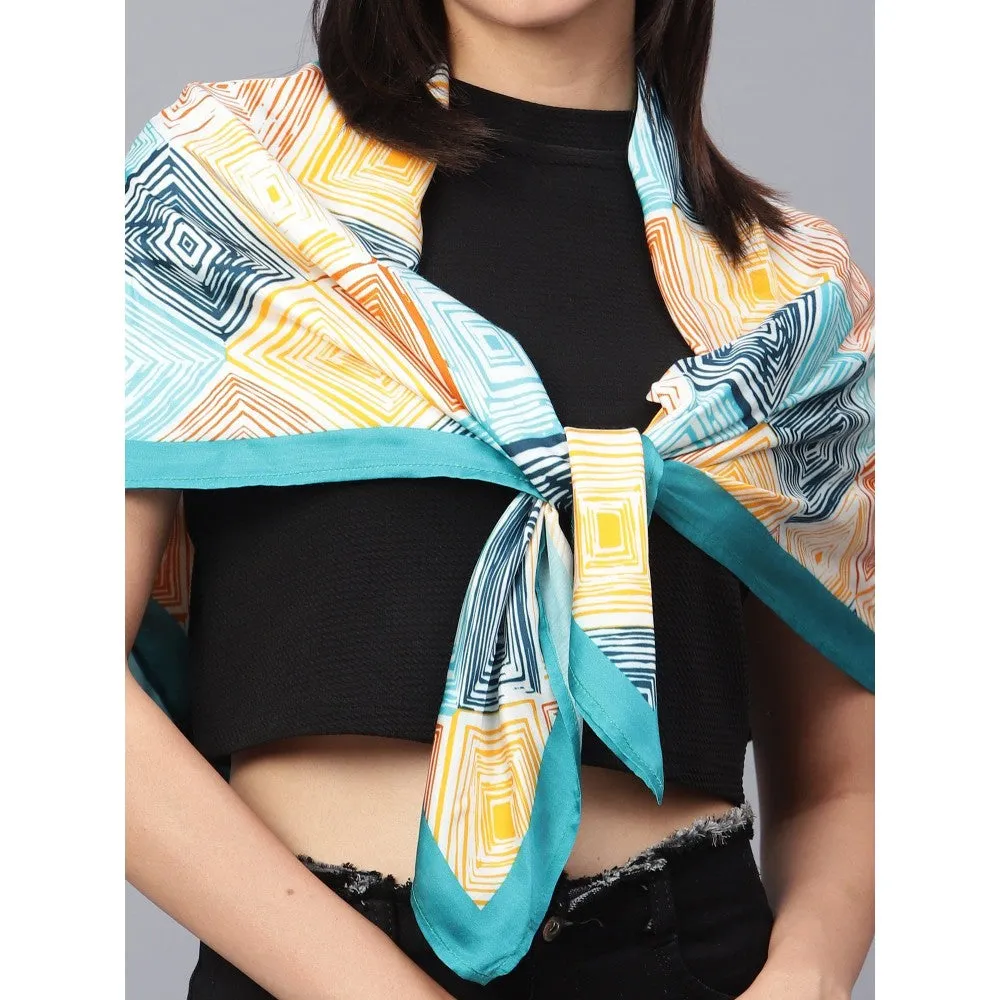 Modarta By Kamakshi Abstract Print Viscose Scarf for Women