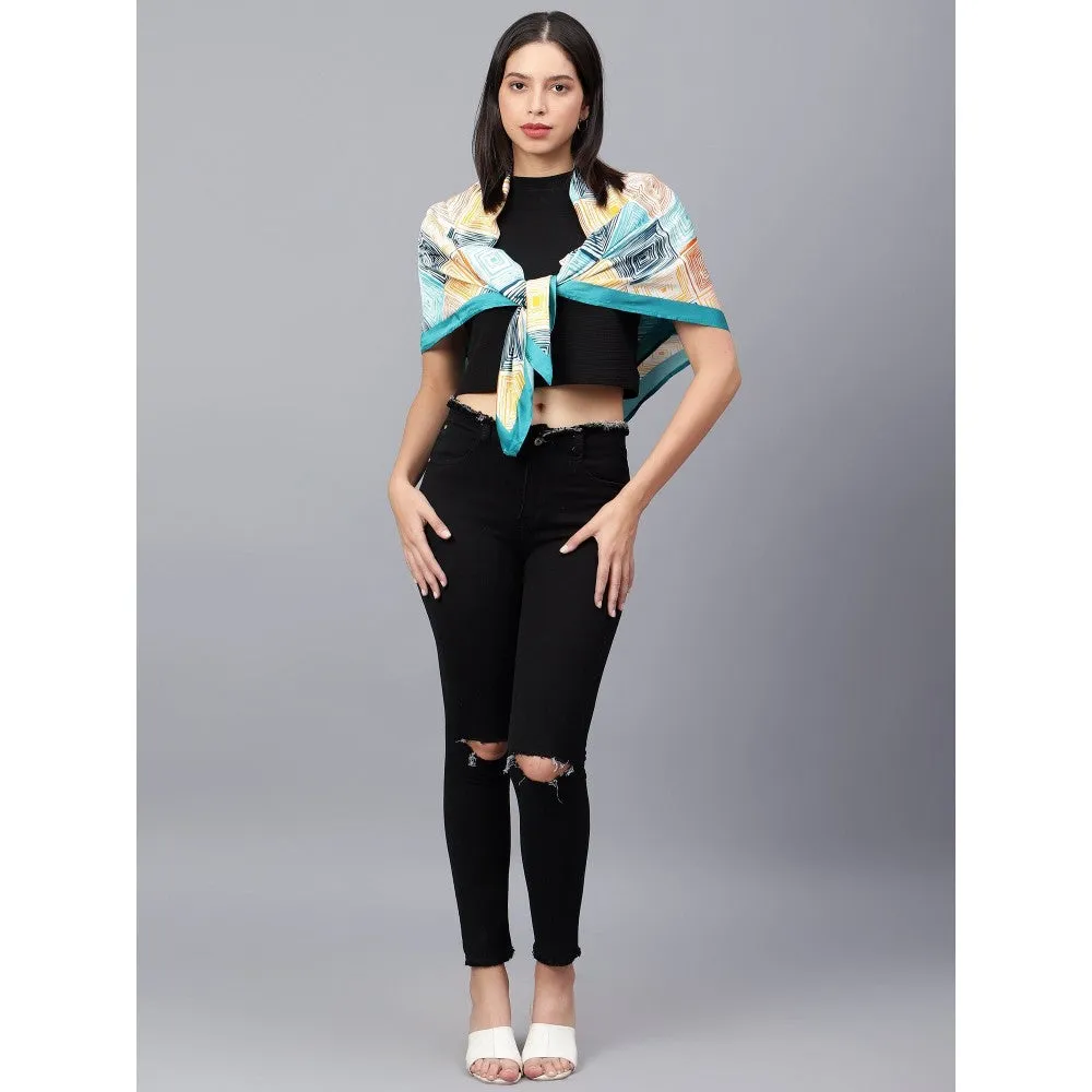 Modarta By Kamakshi Abstract Print Viscose Scarf for Women