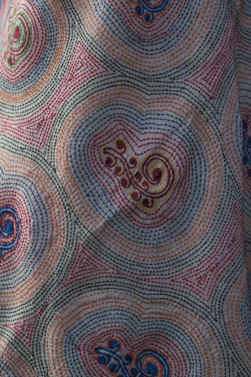 Multicolor Kantha Scarf